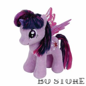 マイリトルポニー Ty Beanie Babies 17cm ぬいぐるみ (トワイライトスパークル) パープル マスコット プラッシュ MyLittlyPony MLP グッ