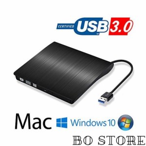 DVD ドライブ外付け USB 3.0 DVD プレイヤー ポータブルドライブ CD/DVD読取・書込 DVD±RW CD-RW USB3.0/2.0 Window/Mac OS両対応 高速 