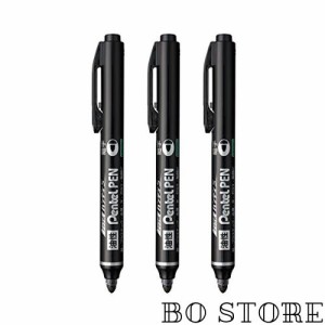 ぺんてる 油性ペン ノック式ハンディS Pentel PEN AMZ-NXS15AP3 細字 黒 3本 NXS15AP3AMZ