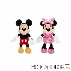 ディズニー (Disney) ミッキー＆ ミニー ミニサイズ ぬいぐるみ ペアセット 23.5cm ピンク 2018 [並行輸入品]