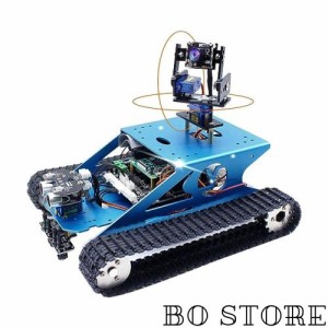 Yahboom Raspberry Pi ロボット プロ スターターキット カメラ付き プログラマブル AI エレクトロニクス DIY タンク ロボット キット テ