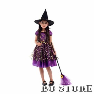 [Suerba] ハロウィン コスプレ衣装 巫女 魔女 ウィッチコスチューム 仮装 コスプレ仮装 子供用 XL