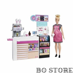 バービー(Barbie) おしごとあそび バービー コーヒーショップ 【着せ替え人形】【ドール、アクセサリーセット】【3歳~】 GMW03