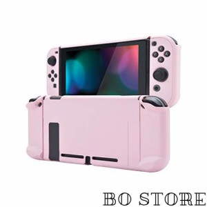 eXtremeRate PlayVital Switchコンソールに対応するバックカバー、分割デザインでNS Joyconハンドヘルド用保護ケース（ハード）、Switch