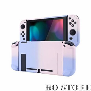 eXtremeRate PlayVital Switchコンソールに対応するバックカバー、分割デザインでNS Joyconハンドヘルド用保護ケース（ハード）、Switch