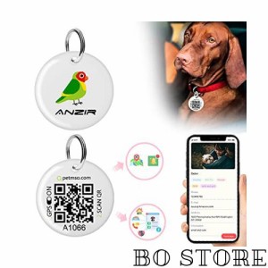 Anzir QRドッグ タグ 犬 と 猫 小型犬用 ネーム タグ と ペット タグ GPS ペット ID タグ と 犬 ID タグ と 犬 ID タグ オンライン プロ