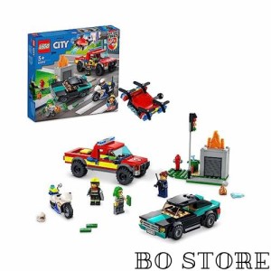 レゴ(LEGO) シティ 出動！しょうぼうレスキュー ＆ ポリスチェイス 60319 おもちゃ ブロック プレゼント 消防 しょうぼう 警察 けいさつ 