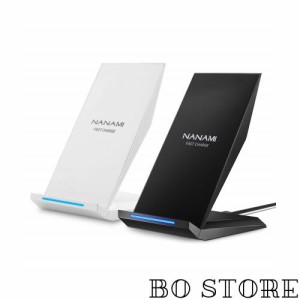 NANAMI ワイヤレス充電器 Qi急速 充電スタンド 2台セット 置くだけ充電器 15W/10W/7.5W iPhone 15/14/13/12 (Pro/Pro Max/Mini) SE第二世