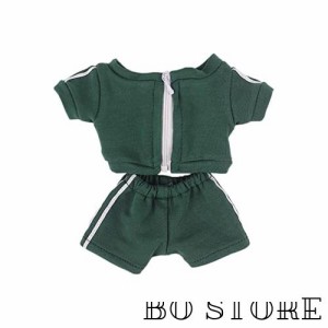 niannyyhouse 20cm人形の服 綿人形の服 スポーツウェア 着せ替え 上着 ズボン 人形ベビー服 ぬいぐるみ 用 (green)