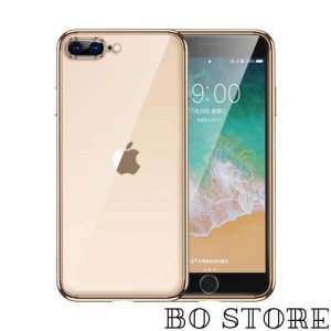 Tecxin iPhone 8 Plus ケース スマホケース7Plus 携帯カバー 透明 シリコン ソフト 薄型 耐衝撃 耐久 ハイエンド レンズ保護フィルム付き