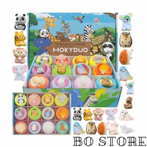 MOKYDUO バスボム 子供 バスボール 詰め合わせ お風呂 知育 ギフト 女性 人気 動物 キャラクター おもちゃ 入浴剤 カラフル 個包装 誕生