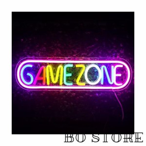 wanxing Game Zone ネオンサイン LED ネオンライト ゲームゾーン ゲーミング 装飾 ゲームルーム 子供部屋 バー 壁掛け 多色 子供ヘのギフ