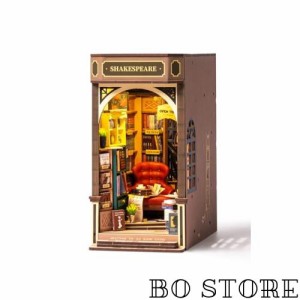 Rolife 立体パズル ブックヌック キット「Bookstore」 194pcs 初心者向け 手作りキット イラスト説明書付き 木製パズル ウッドパズル ミ