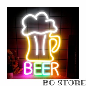 IMEGINAビールネオンサイン beerネオンライト 店舗看板 インテリアライト LEDネオン管 ネオン看板 USB給電 バー 喫茶店 居酒屋の装飾 部