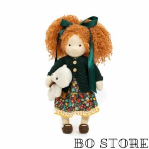 BlissfulPixie ウォルドルフ人形 手作り人形 Waldorf Doll - Hanne 30cm 柔らかい 女の子 かわいい ぬいぐるみ 子供たちに最適な人形