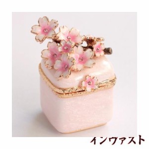 クリスタルジュエリーボックスのトップブランド ピィアース ＜ 小枝桜（ホワイト） ＞ ピィアース 宝石箱 ジュエリーボックス インテリア