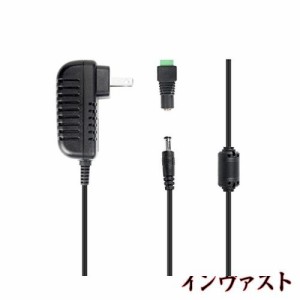 【PSE規格品】Signcomplex ACアダプター 12VDC 1A 汎用ACアダプター DCポート直径5.5x2.1mm LED テープライト ビデオ カメラ 撮影 監視カ