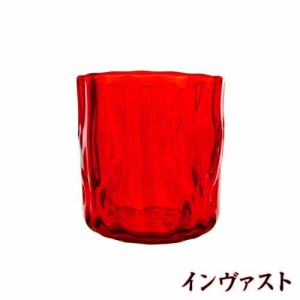 粋工房 博多びーどろ ぐい呑み 化粧箱入り (約8×H8.5cm / 赤) お祝いに喜ばれる朱色グラス (日本製) 沖ノ島朱 グラス 琉球ガラス ぐい飲