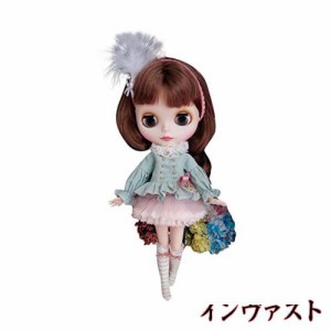 Dolly Para ブライス/リカちゃん/AZONES 羽付きイギリス風衣装セット 春夏ドレス オーダーメイド可 (ブライス)