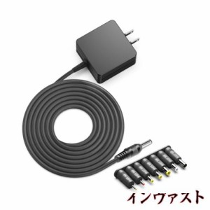 HKY 12V 3A (12V 1A,12V 1.5A,12V 2A,12V 2.5A) 汎用ACアダプター 万能電源アダプター プラスチック製 交換用電源【変換6種セット】スイ