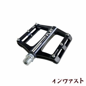 UPANBIKE マウンテン バイク ベアリング ペダル 9/16’’ スピンドル アルミ 合金 フラット プラットフォーム Bmx Mtb ロード 自転車用(