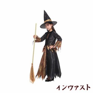 [Emfay] ハロウィン衣装 子供 女の子 魔女 悪魔 仮装 キッズ コスチューム 巫女 XL