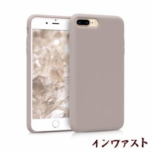 kwmobile スマホケース 対応: Apple iPhone 7 Plus/iPhone 8 Plus ケース - TPU リキッド シリコン カバー - 耐衝撃 傷防止 サラサラ Cas