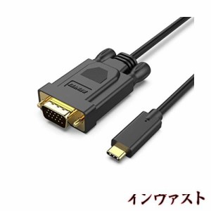 BENFEI 1.8m USB C - VGA ケーブル、USB Type-C - VGA ケーブル [Thunderbolt 3/4 互換] iPhone 15 Pro/Max、MacBook Pro/Air 2023、iPad