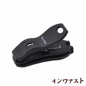 Easyhood クリップオンレンズキャップキーパー カメラレンズキャップホルダー ストラップキーパー バックルクリップ 40.5〜77mmキャノン 