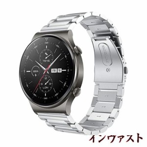 VICARA for Huawei Watch GT/Huawei Watch GT 2 46mm/Huawei Watch GT active バンド ステンレス製 22mm 交換用 for Huawei ウォッチ GT 