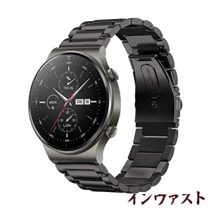 VICARA for Huawei Watch GT/Huawei Watch GT2 46mm/Huawei Watch GT active バンド ステンレス製 22mm 交換用 for Huawei ウォッチ GT 