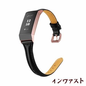 Fitbit Charge 3 バンド/Fitbit Charge4バンド フィットビット チャージ3レザーバンド fitbit charge 3 レザーベルト fitbit charge3 交