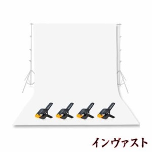 EMART 背景布 白布 白い布 撮影用 背景 スクリーン 布 白い布 綿 コツトン生地 300cm x 360cm 背景紙 プロ ホール対応 写真撮影 スタジオ