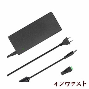 【PSE規格品】Signcomplex ACアダプター 12VDC 5A 汎用ACアダプター DCポート直径5.5x2.1mm LED テープライト ビデオ カメラ 撮影 監視カ