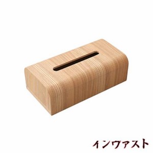 【天然素材】MUMAMI 木製 ティッシュボックス おしゃれな ティッシュケース ティッシュ カバー ケース ナチュラル木目調 約26.5×14×8.5