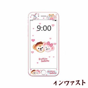 可愛らしいキャラクターiphoneガラスフィルム ディズニー画面保護フィルム ダッフィーiphoneフィルム(iphone7/8, ガラスフィルム？)