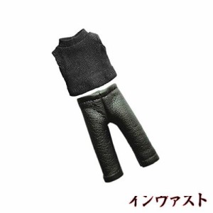 オビツ11 OB11 サイズ衣装 オビツドール 11cmボディ用 男のお洋服 ノースリーブ タートルネック 革パン 2点セット