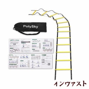 【国内保証】トレーニングラダー PolySky ラダー トレーニング 野球 サッカー 3m 4m 6m 9m 10m 収納袋付き スピードラダー 瞬発力 敏捷性