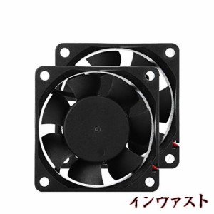 PANO-MOUNTS PCケースファン CPUファン 6cm 25mm厚 5600rpm大風量ファン 2個いり