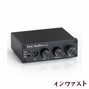 Fosi Audio Q4 DAC ヘッドフォンアンプ 小型 ミニステレオ 24ビット 光デジタル コンパクト ダック ヘッドホンアンプ 192KHz PC-USB/光/