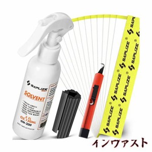 【ゴルフグリップ交換キット】SAPLIZE セープライズ クラブグリップの交換用キット 専用両面テープ15枚、グリップカッター、ラバークラン