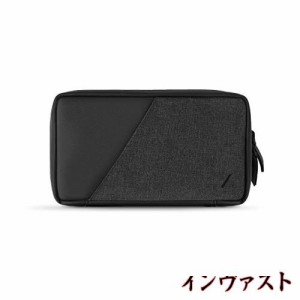 NATIVE UNION STOW Organizer - プレミアム 耐久キャンバス 旅行用収納ポーチ ケーブル 充電器 SIMカードなど収納 (Slate)