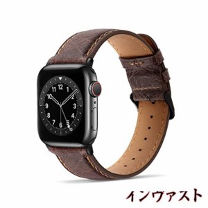 コンパチブル Apple Watch バンド 41mm 40mm 38mmアップルウォッチ バンド， 高級 本革 交換バンド ビジネス Apple Watch シリーズ9 / 8 