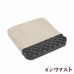 Shinnwa 高反発座布団 オフィスチェアー クッション スクエア 椅子用座布団 40*40*5cm厚み 洗えるクッション 通気 滑り止め ベージュ