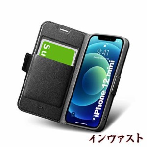 iPhone12 mini ケース iPhone 12 mini ケース 手帳型 薄型 スマホカバー 全面保護 カード収納 マグネット ストラップホール付き スタンド