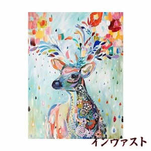 CHengQiSM 1000ピース ジグソーパズル 彩色鹿 パズル 絵画 自然 動物 おしゃれ インテリア プレゼント（70×50cm）