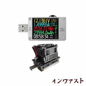 AVHzY CT-3 USB3.1テスター 電流電圧テスターチェッカー クイックバッテリー充電器検出器 DC 26V 6A Lua通訳統合 充電器 容量テスター PP