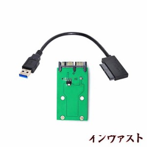 Xiwai USB 3.0 - mSATA 50ピン SSD ＆ 1.8インチ Micro SATA 7+9 16ピン アダプター アドオンカード PCBA