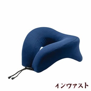 【うつぶせ凄快適】昼寝枕 HIRUNEGAO デスク まくら うつ伏せ おひるねピロー 低反発 首まくら 快眠 (ブルー)