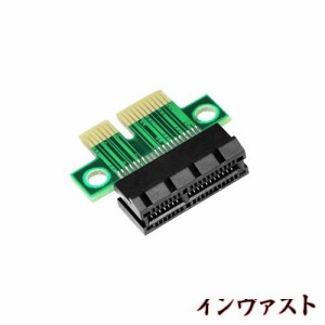 SinLoon pcie 1x riser、PCI Express x1カード、pci express ライザーカード、PCIE 36 PIN、180°オス-メス PCI-エクスプレス テスト 保